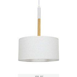 Globostar Bronx Series White Κρεμαστό Φωτιστικό Οροφής Μονόφωτο E27 Λευκό 01518