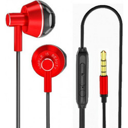 XO EP34 Handsfree Earbud 3.5mm Red