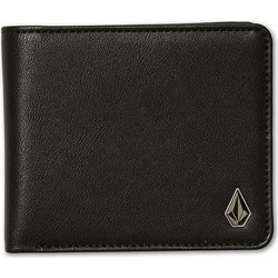 Volcom Slim Stone Pu Leather Large Πορτοφόλι - Μαύρο D6042408-BLK