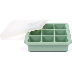 Haakaa - Silicone Freezer Tray with Lid - Pea Green - 9 Compartments, 25ml each