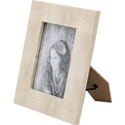 Artekko Lisa MDF Κορνίζα με Γκρι Τεχνόδερμα για Φωτογραφία 4.5x6.5" (21x2x26)cm