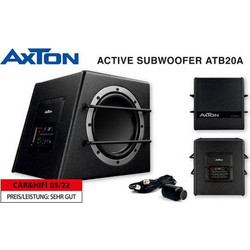 Axton ATB20A Αυτοενισχυόμενο Subwoofer Αυτοκινήτου 8" 100W RMS με Κούτα