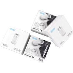 Ezra TWS02 Ακουστικό Bluetooth Earbud White