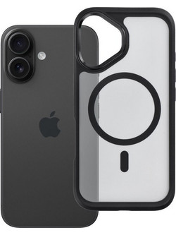 FORCELL Case For Iphone 16 F-Protect Smoke Hybrid Premium Compatible With Magsafe black