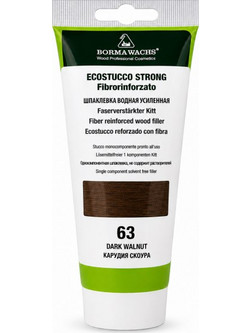 BORMA WACHS Ecostucco Strong 63 Καρυδιά Σκούρα Ξυλόστοκος Νερού Ινοενισχυμένος 250gr