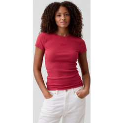 Γυναικεία Μπλούζα Modern Rib με Λογότυπο Gap chakra red