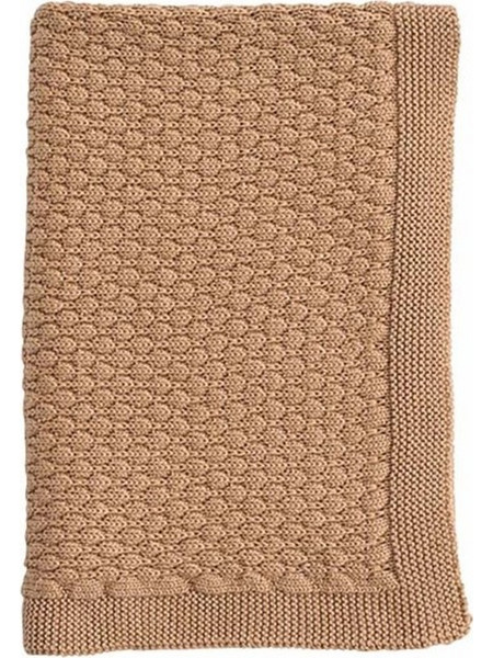 Ooh Noo - Bubbles Baby Blanket - Caramel - 75x95 cm
