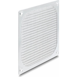 DeLock σχάρα για 120mm ανεμιστήρα με φίλτρο σκόνης, μεταλλική, ασημί - (67458)