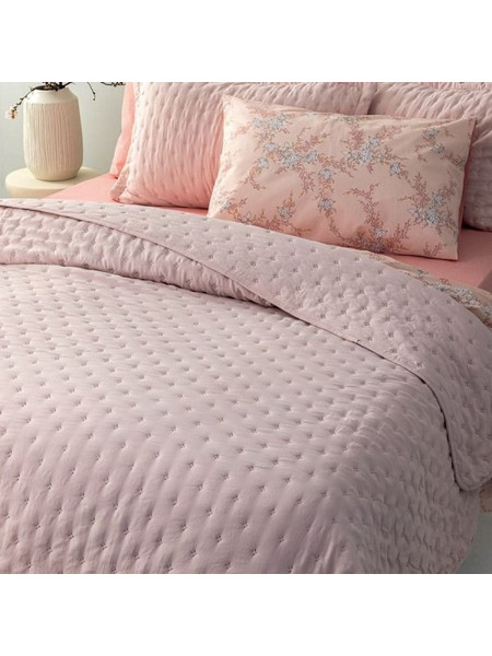 Κουβερλί Γίγας Nico/2 Pink Palamaiki Ροζ 260x240