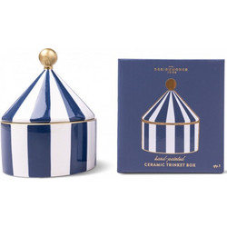 DW TBWC-1002EU CERAMIC TRINKET BOX NAVY STRIPE