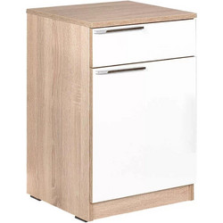 Κομοδίνο σονόμα λευκό 40x38x63