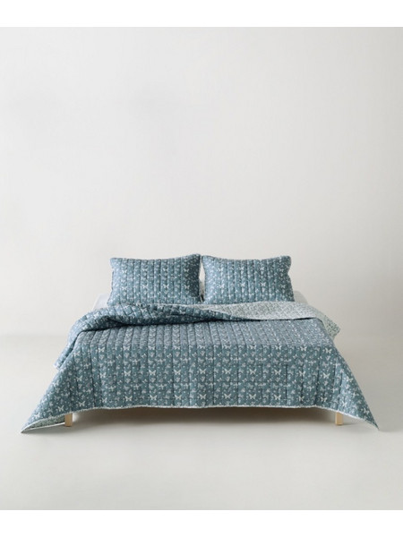 Σετ Κουβερλί Μονό 2 Τεμαχίων Kentia Evanthia 22 Grey- White 160x220