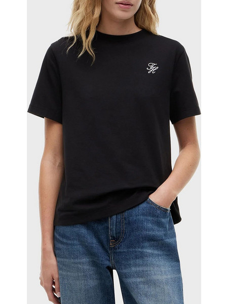 TOMMY HILFIGER TH SCRIPT REG C-NK SS TEE WW0WW49941-BDS Black