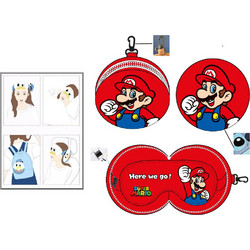 Super Mario Bros travel cushion + mask