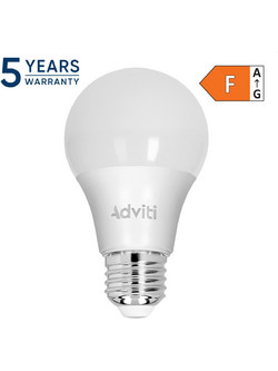 Λαμπτήρας Led Adviti E27 A60 9W Dimmable Θερμό λευκό 3000K AD-SW-6633L3 Orno