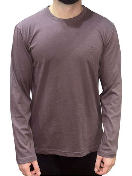 TARGET T-SHIRT LONG SLEEVE SINGLE JERSEY BASICS (M27-74010-50) BROWN
