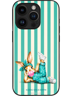 Sonique Stripe Stories Series Back Cover Iconic Λαγουδάκι (iPhone 14 Pro)