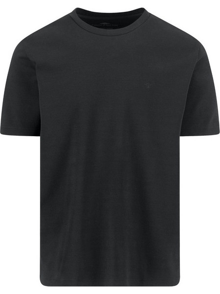 T-SHIRT FYNCH-HATTON Sanforized cotton, BLACK