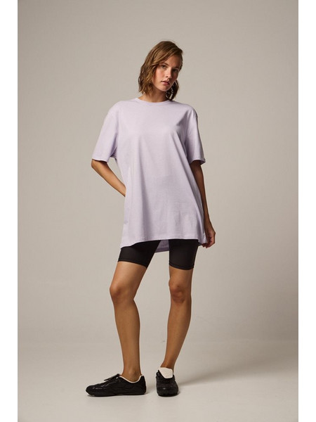 Baya Oversized T-Shirt με Retro Logo | Lilac
