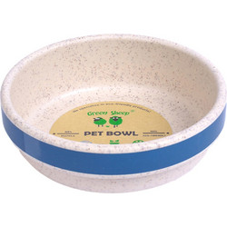 GREEN SHEEP RECYCLED PLASTIC DOG BOWL BLUE MEDIUM