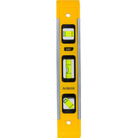 DELI αλφάδι DL290230 με 3 μάτια, πλαστικό, μαγνητικό, 23cm