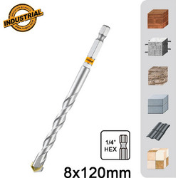 ΔΙΑΜΑΝΤΟΤΡΥΠΑΝΟ 8x120mm 1/4" Hex DBM2210812