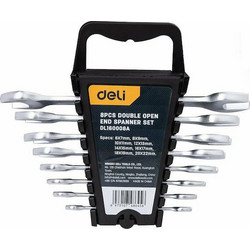 DELI σετ γερμανικά κλειδιά DL160008A, 6x7-20x22mm, 8τμχ