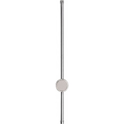 VenCore Serenor Silver 6093-20128 - Μοντέρνο Επιτοίχιο Φωτιστικό Απλίκα LED 7W Ασημί Αλουμίνιο με Ρυθμιζόμενο CCT Λευκό - Ημέρας - Θερμό - Χειρισμός CCT μέσω Διακόπτη On-Off - Μ60 x Π6 x Υ10cm