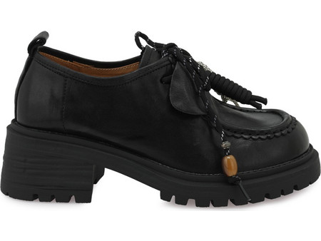 EXE LACE-UP SHOES X153E6613002 - ΜΑΥΡΟ ΔΕΡΜΑ