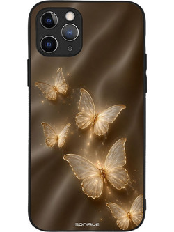 Sonique Diva Series Back Cover Gold Butterflies (iPhone 11 Pro)