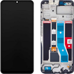 Γνήσια Οθόνη Realme C51 Original LCD & Touchscreen & Frame Black RMX3830 Service Pack