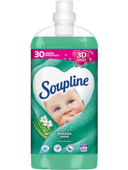 Soupline Μαλακτικό Ρούχων 1320ml-60Μεζ. Συμπ/νο Φρεσκάδα Αλόης