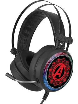 Marvel Avengers Gaming Headset Over Ear Black