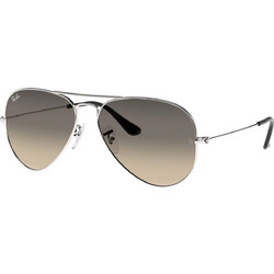 Ray-Ban RB3025 003/32 Γυαλιά Ηλίου Aviator Μεταλλικά Ασημί με Μαύρο Degradee Φακό