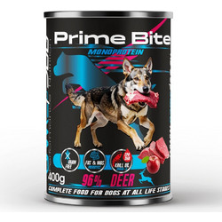 PRIME BITE Monoprotein Deer with an apple - wet dog food - 400g