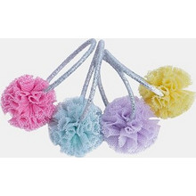 Παιδικά Λαστιχάκια Μαλλιών Fluffy Pompoms ΠΟΛΥΧΡΩΜΟ