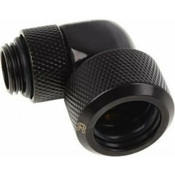 Alphacool Eiszapfen 16mm HardTube compression fitting 90 rotatable G1/4 Fittings Μαύρο 17395