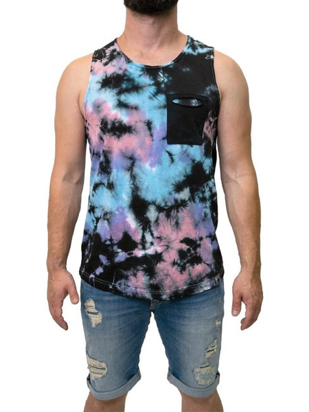 Prophet Men's TIE DYE LOGO Tank Top - Multicolored