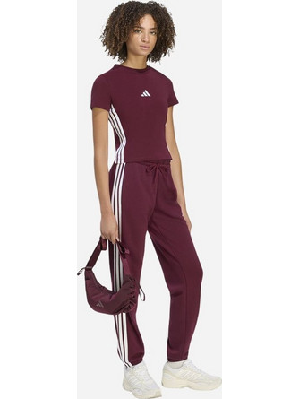 adidas Γυναικείο T-shirt Essentials 3 Stripes Μπορντώ