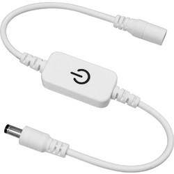GLOBOSTAR(R) DIMMERANO 73303 Διακόπτης Αφής On/Off & Push Dimming με 1 x 5A 120W Κανάλι DC 12-24V 5A 120W Max IP20 - Λευκό - Μ4 x Π2 x Υ1cm