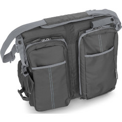 Doomoo Baby Travel 2 in 1 Τσάντα Κρεβατάκι Ώμου & Χειρός Γκρι