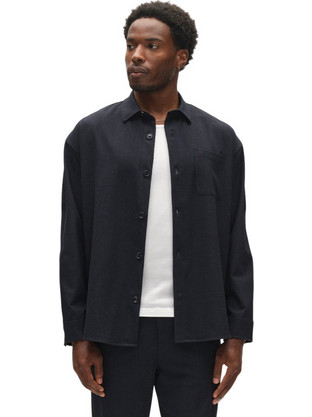 Gabba Jens Over Rubin Ανδρικό Πουκάμισο Μακρυμάνικο Overshirt Μπλε 12105-5011