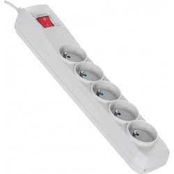 Activejet grey power strip with cord ACJ COMBO 5G/5M/BEZP. AUT/S ACP-5GN 5M SZ
