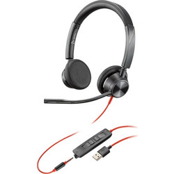 Ακουστικά τηλεφωνικού κέντρου Plantronics Blackwire BW3325-M, USB-A, Μαύρο 214016-01 - Plantronics