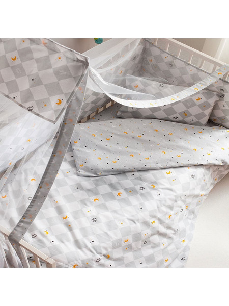 Κουβερλί Βρεφικό Dream Grey Vesta Home 120x160cm Βαμβάκι