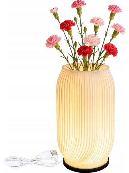 Verk Group Διακοσμητικό Επιτραπέζιο Φωτιστικό LED RGB με Βάζο και Τηλεχειριστήριο 5907451390054