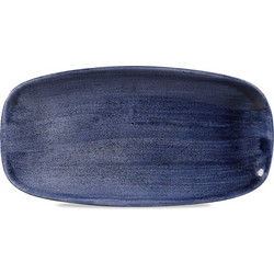 Πιατέλα Ορθογώνια Πορσελάνης Churchill 35,5x18,9εκ Stonecast Patina Cobalt Blue - σετ 5 τεμαχίων