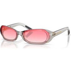 Miu Miu MUC07SU 22T81E Γυναικεία Γυαλιά Ηλίου Ορθογώνια Κοκάλινα Διαφανή με Ροζ Φακό