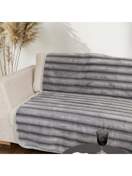 Ριχτάρι Αντιολισθητικό Γούνινο Lunetta Light Gray Nima Home