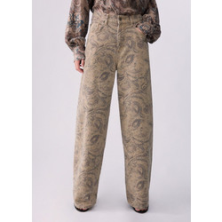 Liu Jo Ballon Print Γυναικείο Παντελόνι Beige